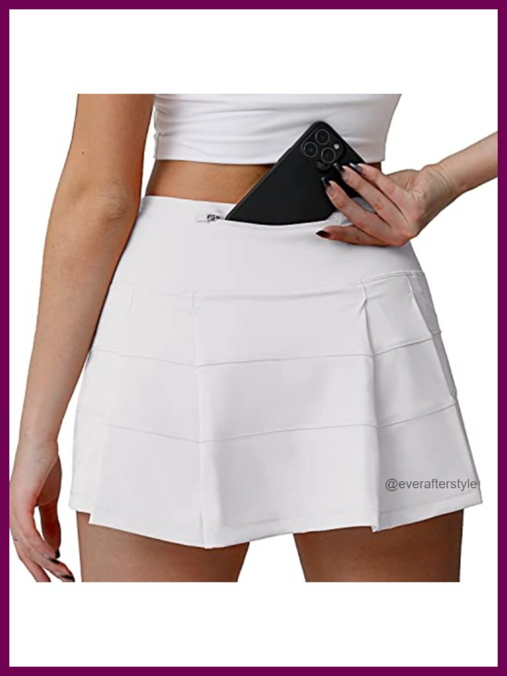 High Waisted Pleated Tennis Skirt with Pockets Athletic Golf Skorts